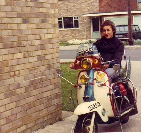 Me outside 64 Manor Gardens, Buckden c late 1972