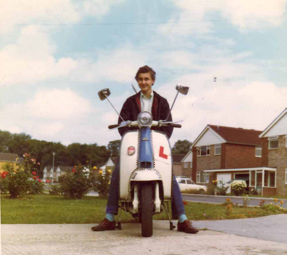 Me late 1971 out side 64 Manor Gardens, Buckden